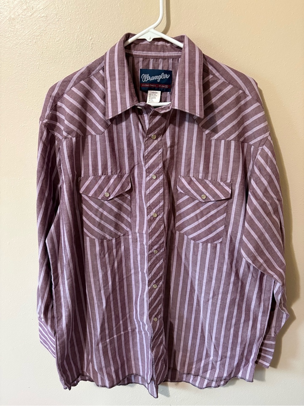 Vintage Wrangler Striped Western Mens size XL